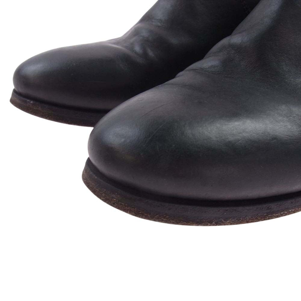BUTTERO ブッテロ B5323 OPERA オペラ レザー サイドジップブーツ シューズ ブラック系 40インチ【中古】