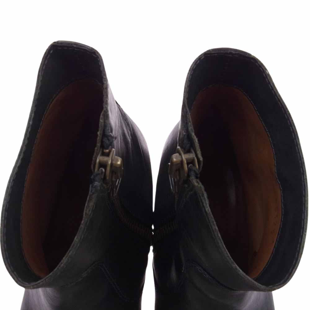 BUTTERO ブッテロ B5323 OPERA オペラ レザー サイドジップブーツ シューズ ブラック系 40インチ【中古】