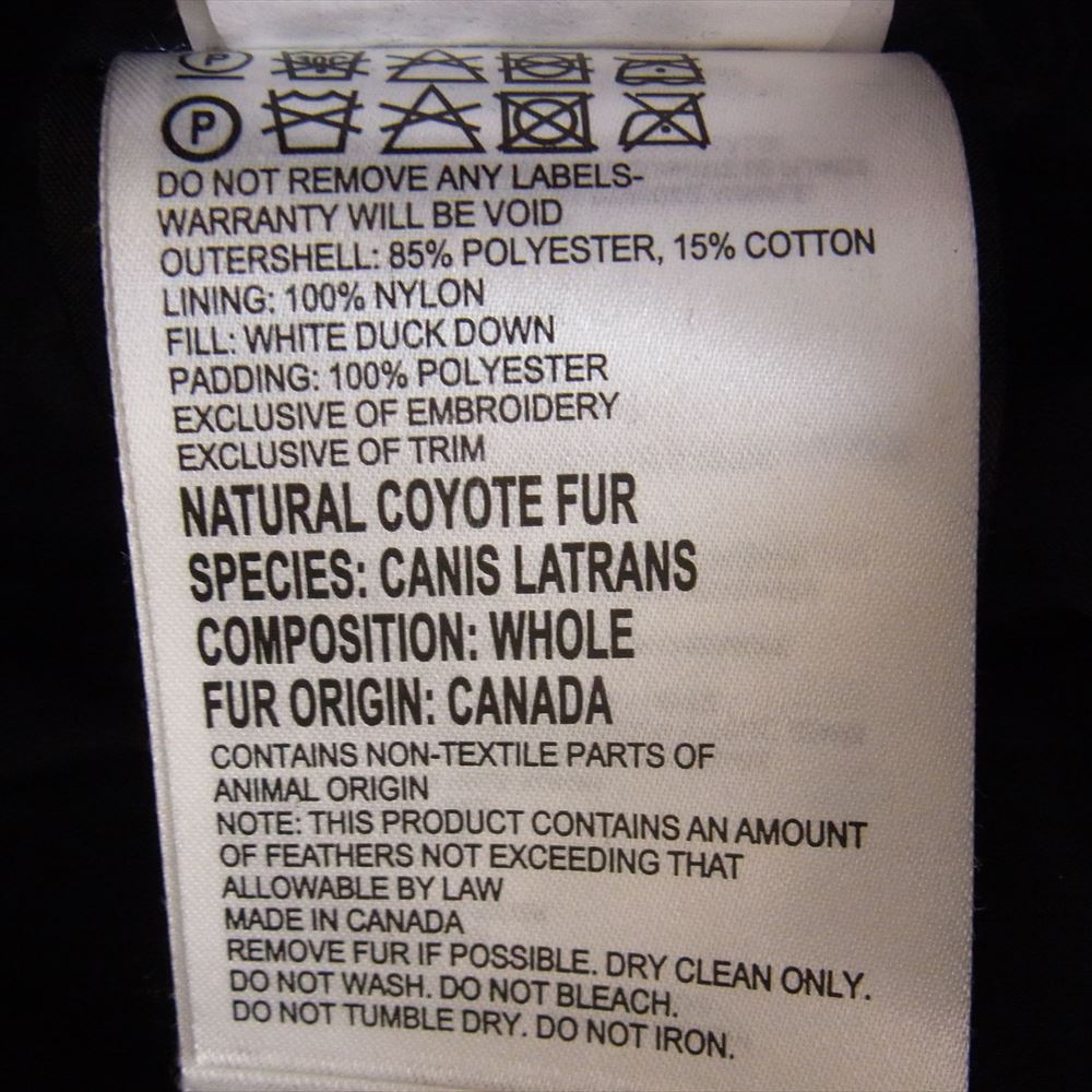 CANADA GOOSE カナダグース 3805JMA  CARSON PARKA カーソンパーカー ダウンジャケット ブラック系 S【中古】