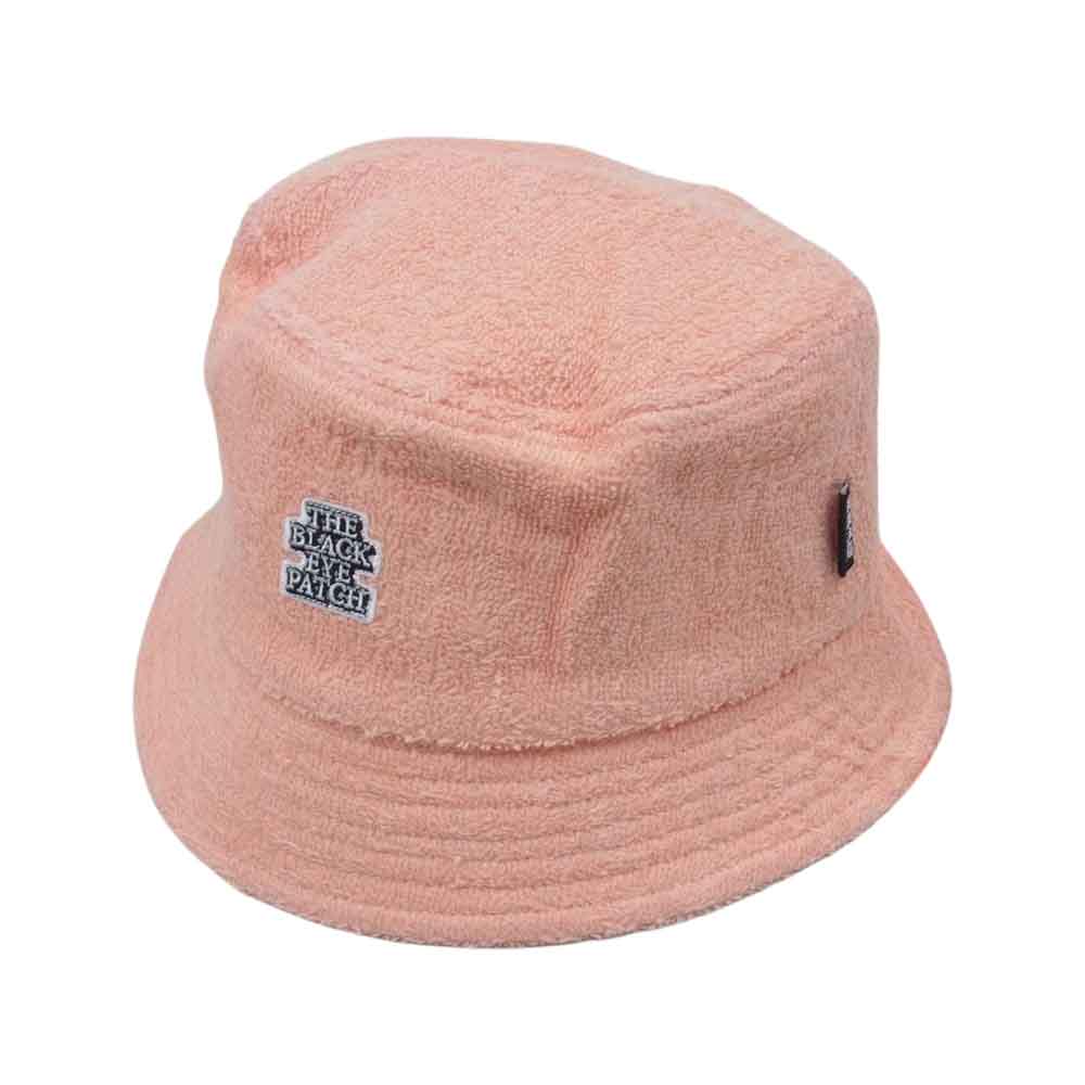 ブラック アイ パッチ 22AW BEPFW22AC06 OG LABEL PILE BUCKET HAT ロゴワッペン パイル バケット ハット ピンク系 S-M【極上美品】【中古】