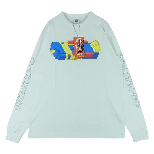 ブラック アイ パッチ 20AW BEPFW20EI01 ZEDZ プリント 長袖 Tシャツ コットン 中国製 ホワイト系 M【新古品】【未使用】【中古】