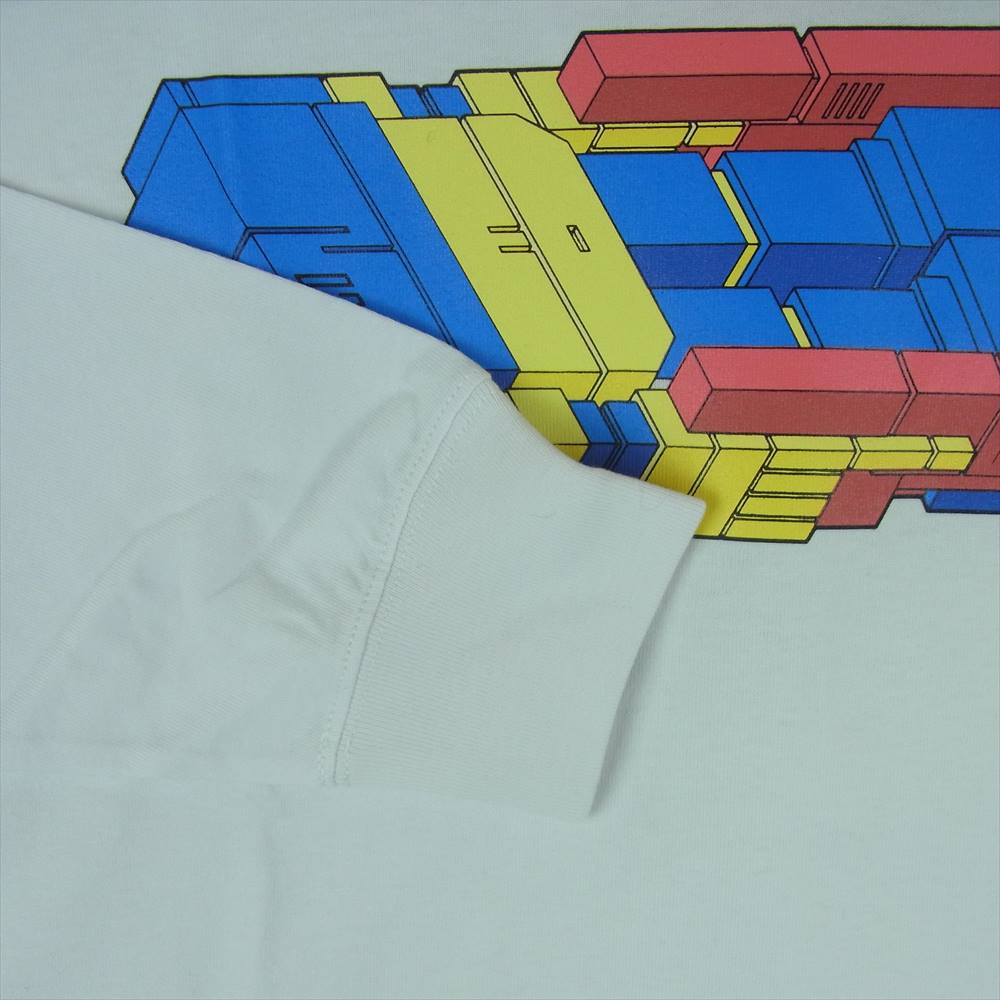 ブラック アイ パッチ 20AW BEPFW20EI01 ZEDZ プリント 長袖 Tシャツ コットン 中国製 ホワイト系 M【新古品】【未使用】【中古】