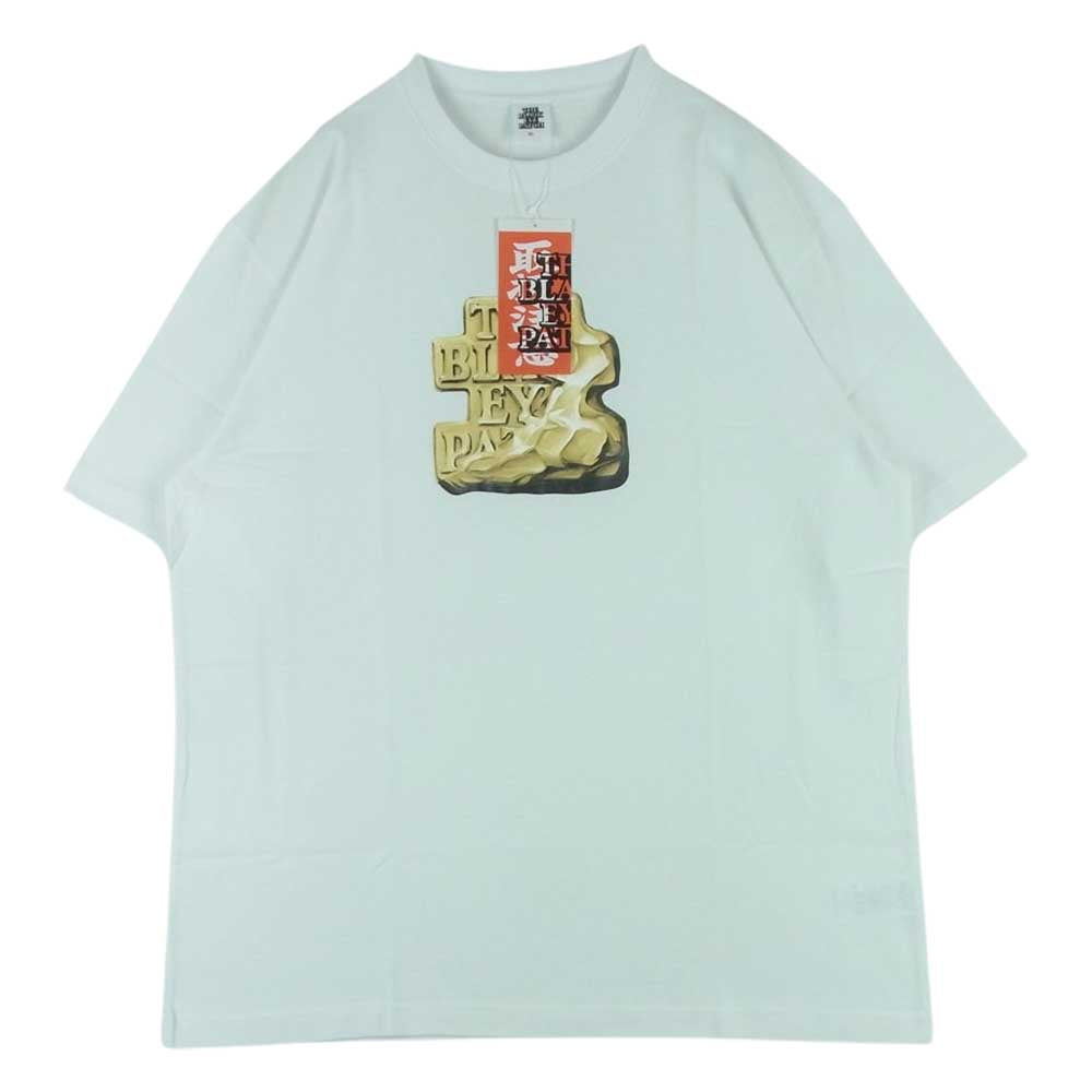 ブラック アイ パッチ 22SS BEPSS22TE09 BRICKED OG LABEL TEE WHITE ロゴラベル プリント 半袖 Tシャツ ホワイト系 XL【新古品】【未使用】【中古】