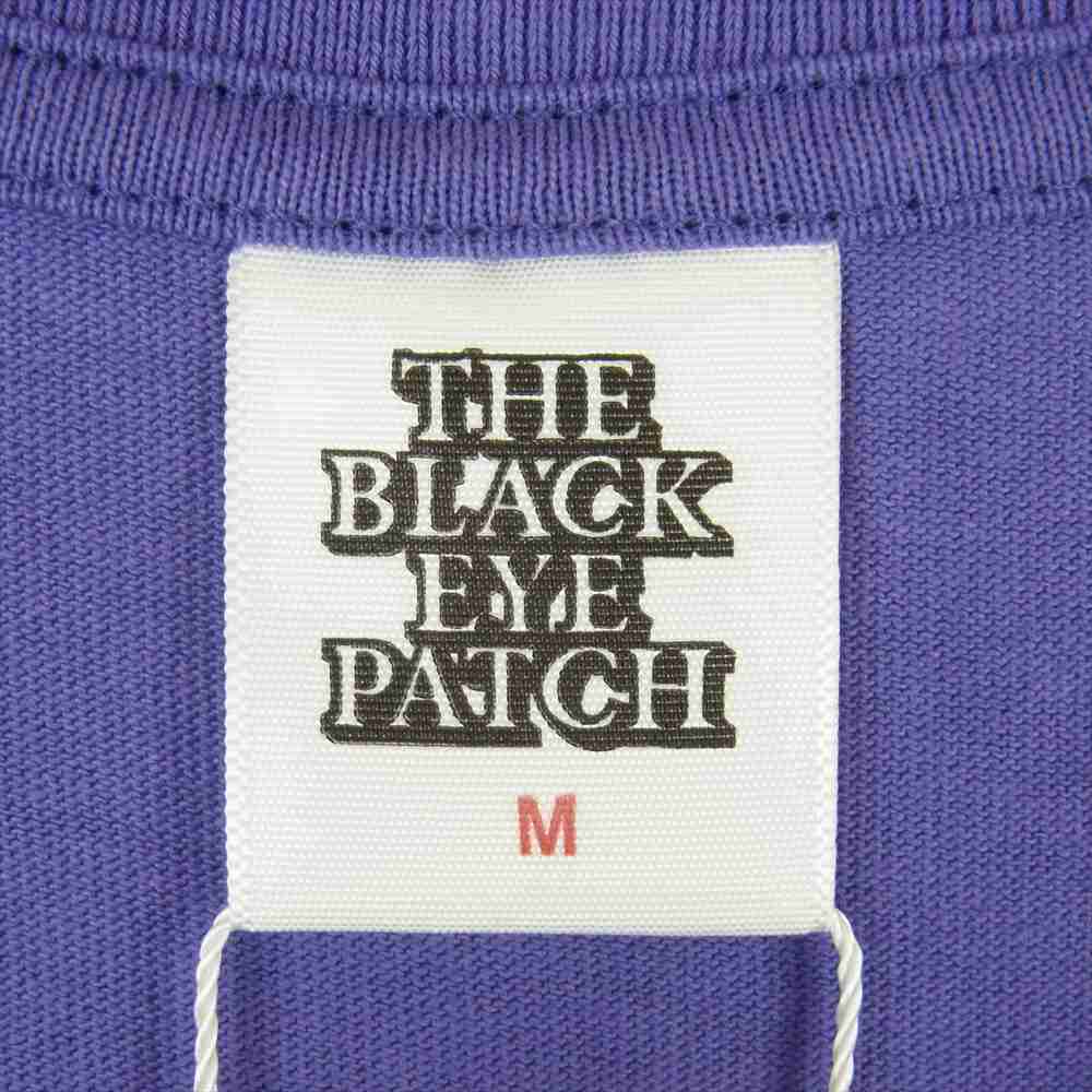 ブラック アイ パッチ 23SS BEPSS23TE53 BURNING OG LABEL TEE バーニング ロゴラベル プリント 半袖 Tシャツ パープル系 M【新古品】【未使用】【中古】