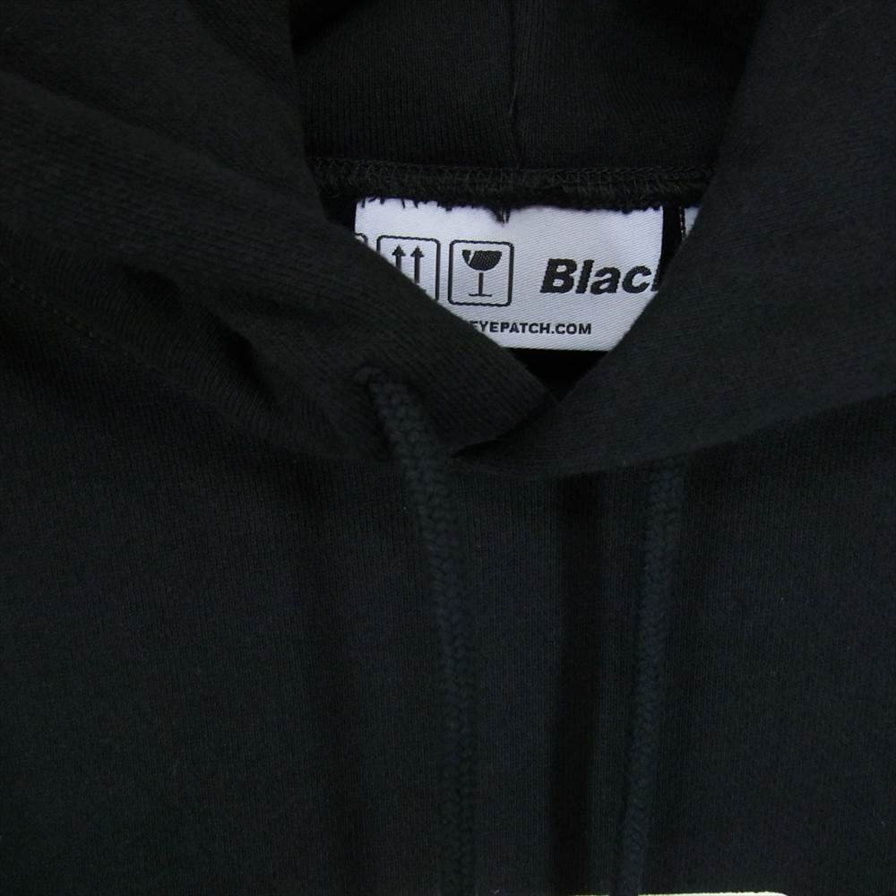 ブラック アイ パッチ 21AW BEPFW21TP27 OG LABEL HOODIE レーベル ロゴ フーディー プルオーバ― パーカー ブラック系 L【新古品】【未使用】【中古】