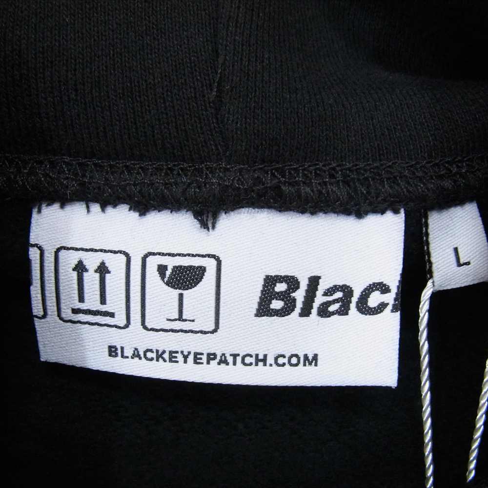 ブラック アイ パッチ 21AW BEPFW21TP27 OG LABEL HOODIE レーベル ロゴ フーディー プルオーバ― パーカー ブラック系 L【新古品】【未使用】【中古】