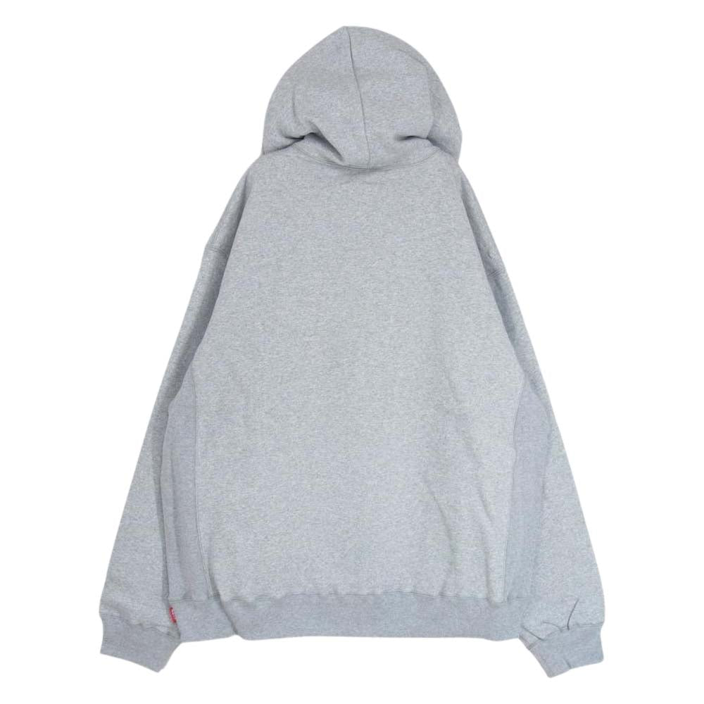 ブラック アイ パッチ 21AW BEPFW21TP27 OG LABEL HOODIE レーベル ロゴ フーディー プルオーバ― パーカー グレー系 XL【新古品】【未使用】【中古】