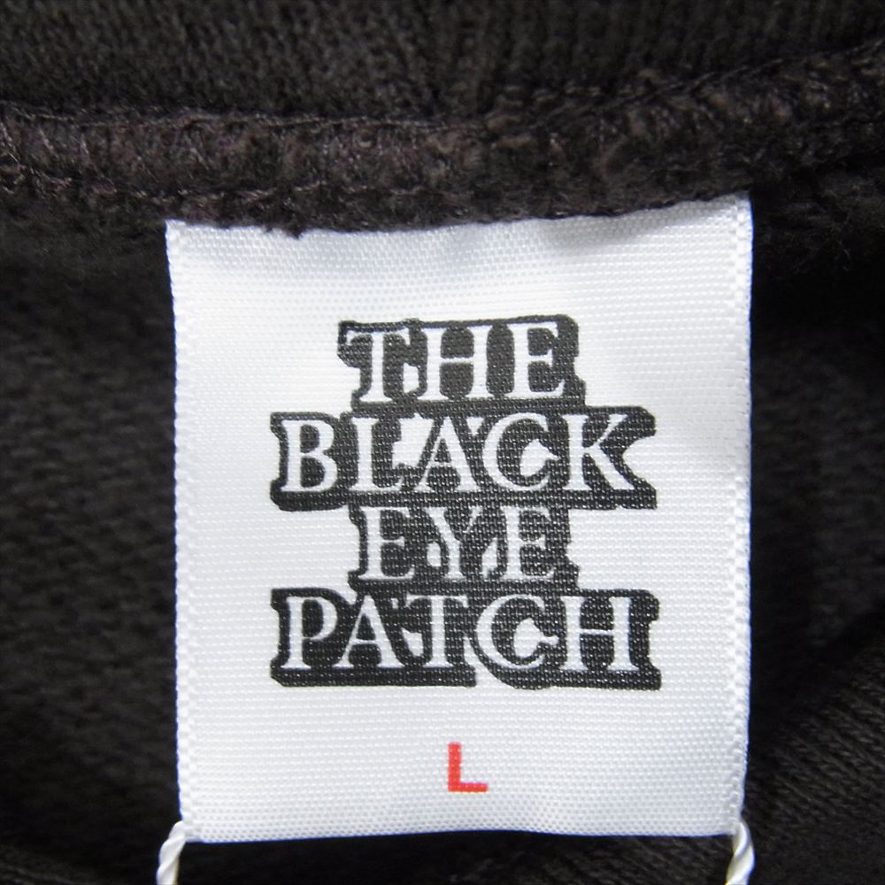 ブラック アイ パッチ 22AW BEPFW22TP39 OG LABEL HOODIE レーベル ロゴ フーディー プルオーバ― パーカー ブラウン系 L【新古品】【未使用】【中古】
