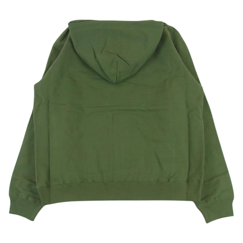 ブラック アイ パッチ 21AW BEPFW21TP25 HANDLE WITH CARE ZIP HOODIE フルジップ スウェット パーカー カーキ系 L【新古品】【未使用】【中古】