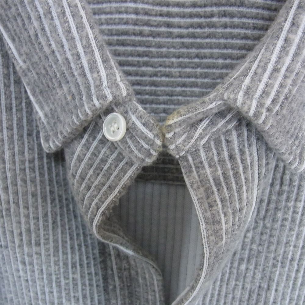 ウェンズデイ wzd-S4-1013 PULL OVER CORDUROY SHIRT プルオーバー コーデュロイ シャツ グレー系 L【新古品】【未使用】【中古】