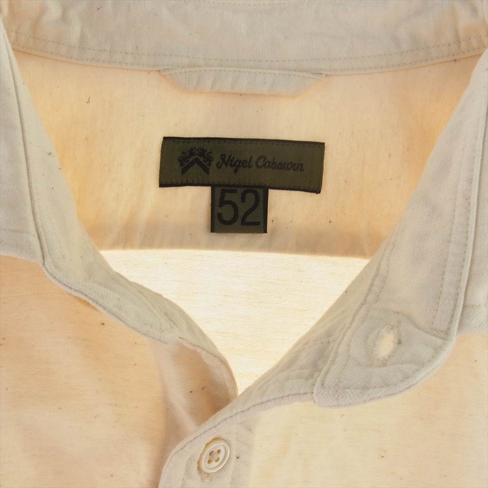 Nigel Cabourn ナイジェルケーボン BRITISH OFFICERS SHIRT ブリティッシュ オフィサーズ シャツ 52【美品】【中古】