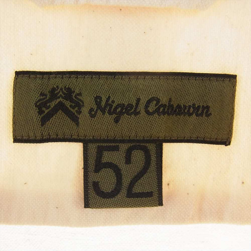 Nigel Cabourn ナイジェルケーボン BRITISH OFFICERS SHIRT ブリティッシュ オフィサーズ シャツ 52【美品】【中古】