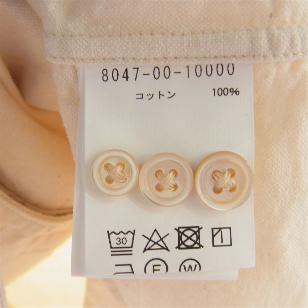 Nigel Cabourn ナイジェルケーボン BRITISH OFFICERS SHIRT ブリティッシュ オフィサーズ シャツ 52【美品】【中古】