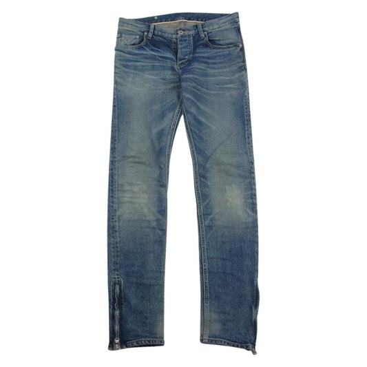 ISAMUKATAYAMA BACKLASH イサムカタヤマバックラッシュ D-702L 13.5oz THE DENIM STRETCH SELVEDGE DENIM SKINNY PANTS "LIGHT.INDIGO" セルビッジ ストレッチ スキニー デニムパンツ ジーンズ インディゴブルー系 S【中古】