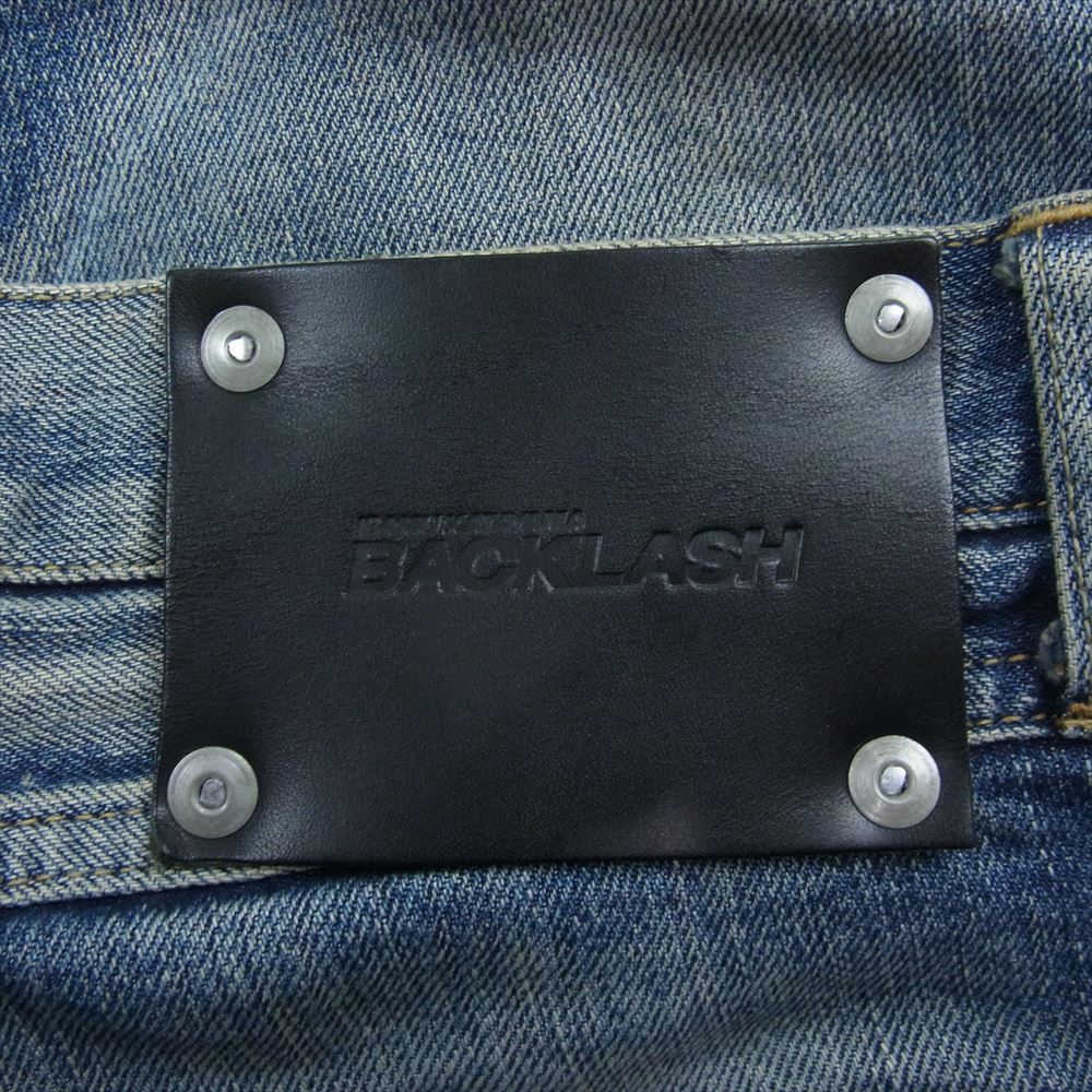 ISAMUKATAYAMA BACKLASH イサムカタヤマバックラッシュ D-702L 13.5oz THE DENIM STRETCH SELVEDGE DENIM SKINNY PANTS "LIGHT.INDIGO" セルビッジ ストレッチ スキニー デニムパンツ ジーンズ インディゴブルー系 S【中古】