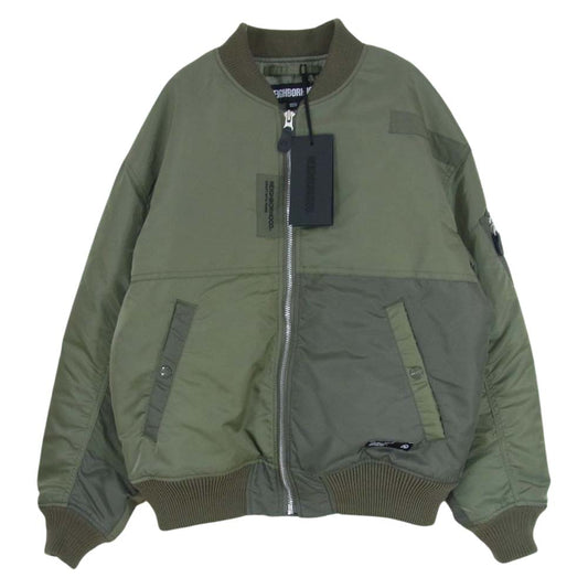 NEIGHBORHOOD ネイバーフッド 23SS 232SPNH-JKM03 MA-1 FLIGHT JACKET フライトジャケット ブルゾン カーキ系 S【新古品】【未使用】【中古】