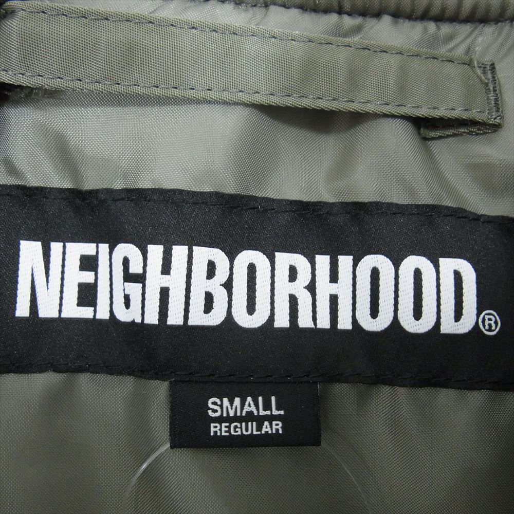 NEIGHBORHOOD ネイバーフッド 23SS 232SPNH-JKM03 MA-1 FLIGHT JACKET フライトジャケット ブルゾン カーキ系 S【新古品】【未使用】【中古】