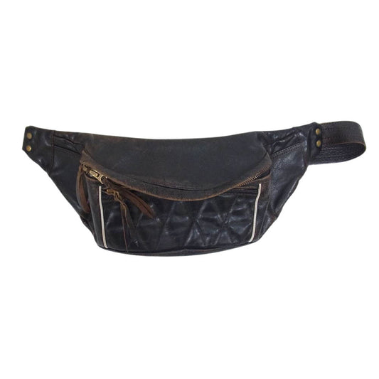 ウエストライド RIDING WAIST BAG ホースハイド キルテイング パッド ボディー バッグ ブラウン系【中古】