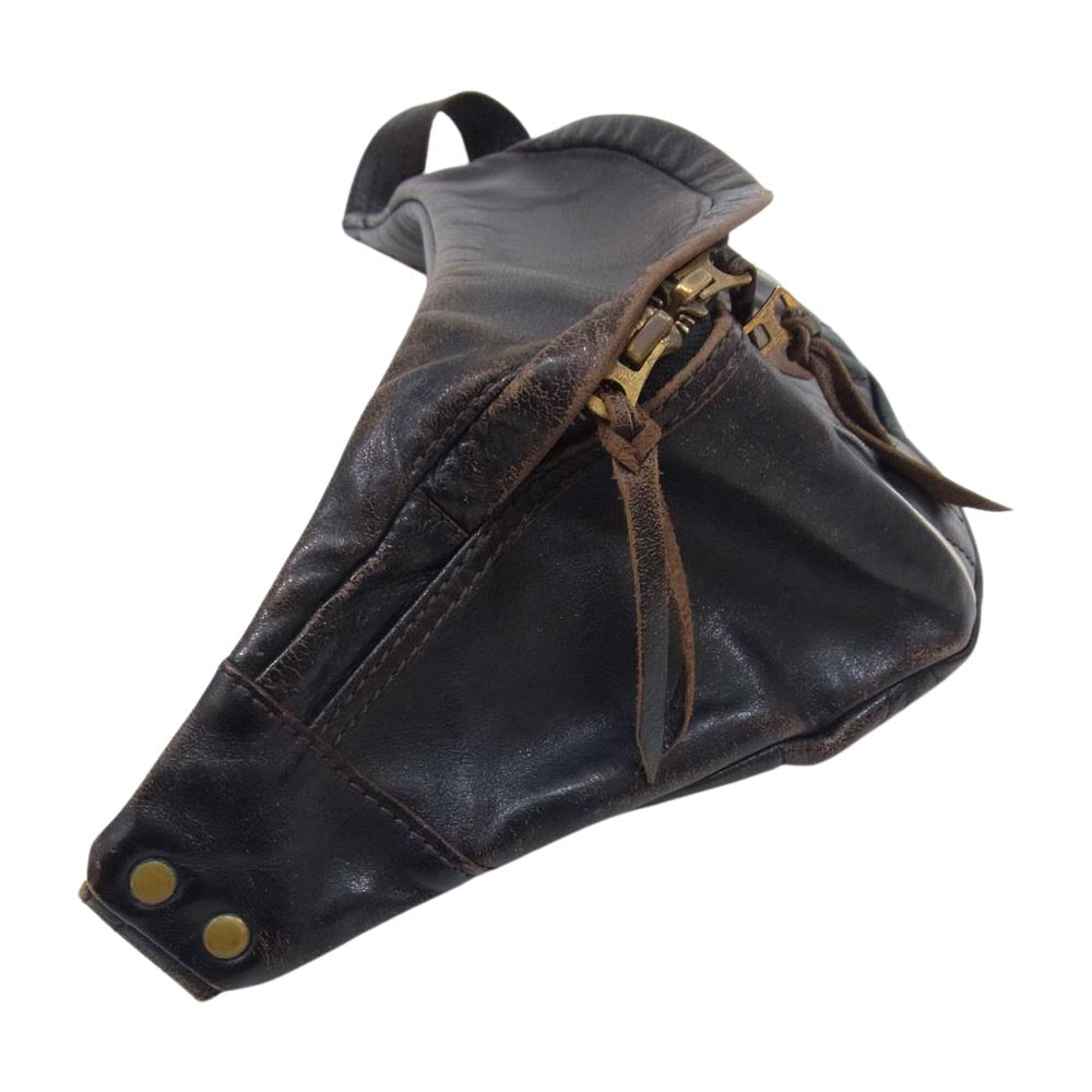 ウエストライド RIDING WAIST BAG ホースハイド キルテイング パッド ボディー バッグ ブラウン系【中古】