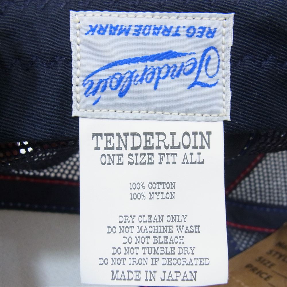 TENDERLOIN テンダーロイン TRUCKER CAP MESH DENIM トラッカー キャップ メッシュ デニム インディゴブルー系 ONE SIZE【中古】