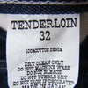 TENDERLOIN テンダーロイン T-HOOVER バックストラップ付 デニム パンツ インディゴブルー系 32【美品】【中古】