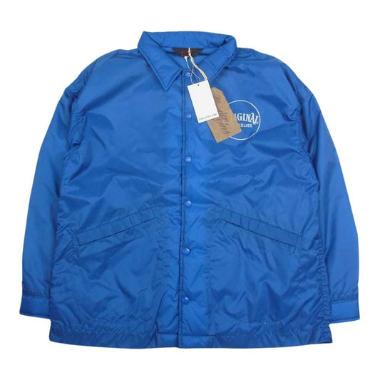TENDERLOIN テンダーロイン NYLON COACH JKT QB ロゴ ナイロン コーチ ジャケット ブルー系 S【中古】