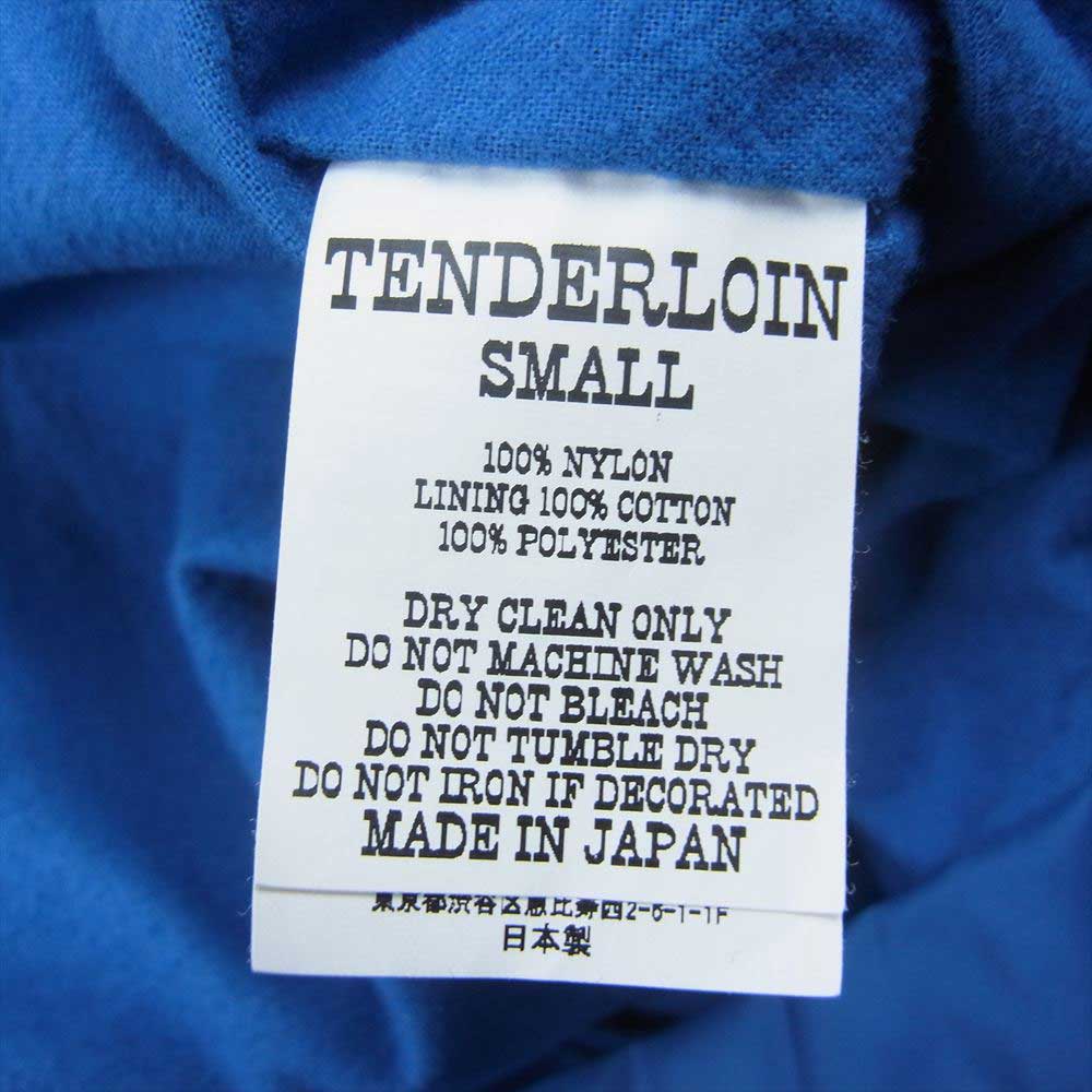TENDERLOIN テンダーロイン NYLON COACH JKT QB ロゴ ナイロン コーチ ジャケット ブルー系 S【中古】