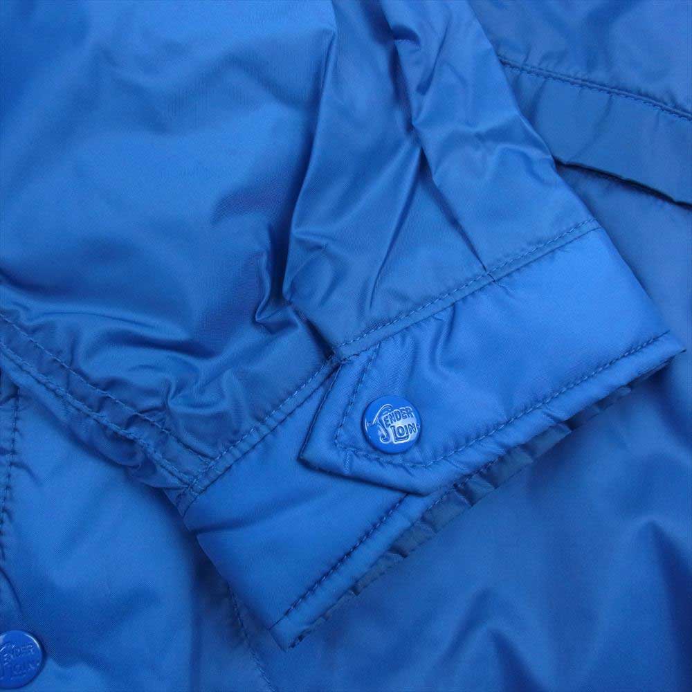 TENDERLOIN テンダーロイン NYLON COACH JKT QB ロゴ ナイロン コーチ ジャケット ブルー系 S【中古】