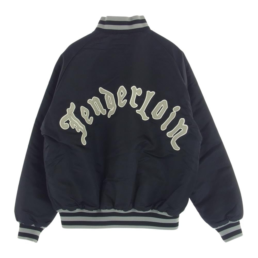 TENDERLOIN テンダーロイン 18AW  T-NYLON RIB JKT リブ 刺繍 ナイロン ジャケット ブラック系 S【中古】