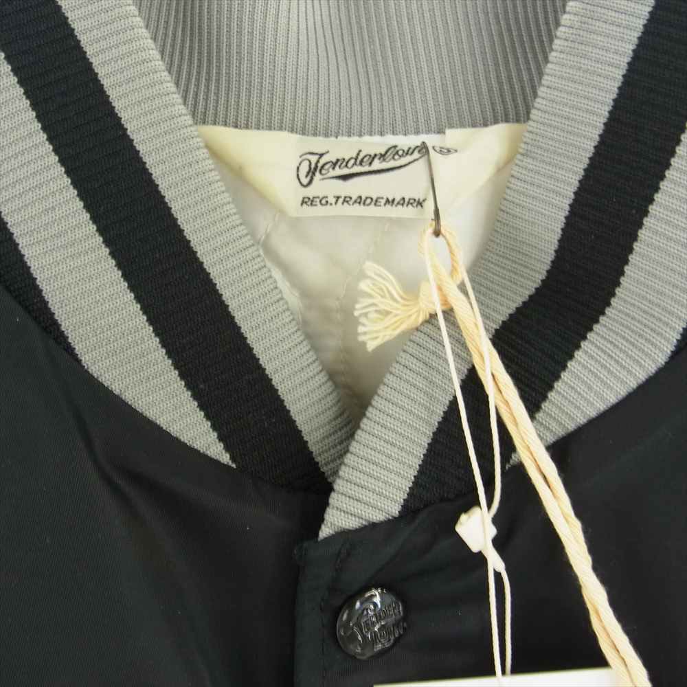 TENDERLOIN テンダーロイン 18AW  T-NYLON RIB JKT リブ 刺繍 ナイロン ジャケット ブラック系 S【中古】