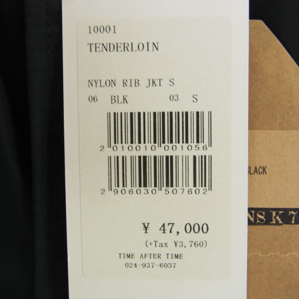 TENDERLOIN テンダーロイン 18AW  T-NYLON RIB JKT リブ 刺繍 ナイロン ジャケット ブラック系 S【中古】
