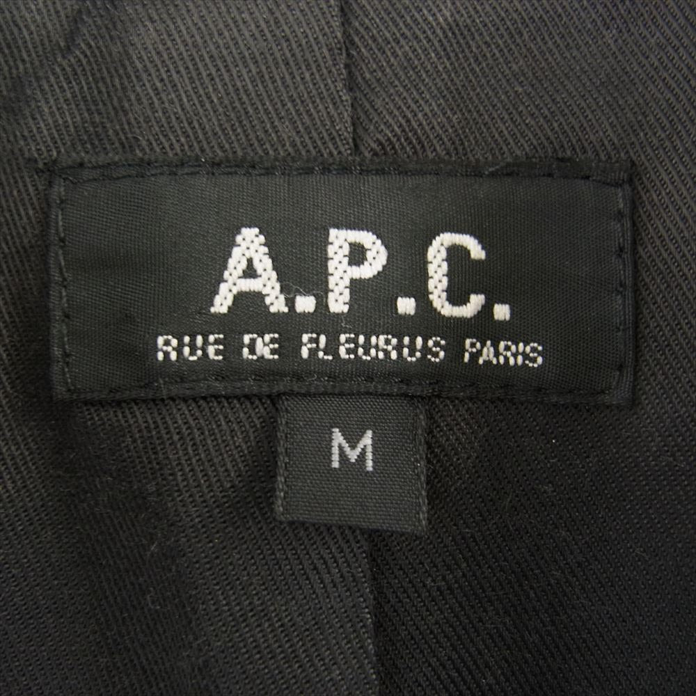 A.P.C. アーペーセー フランス製 ウール チェスターコート ブラック系 M【中古】