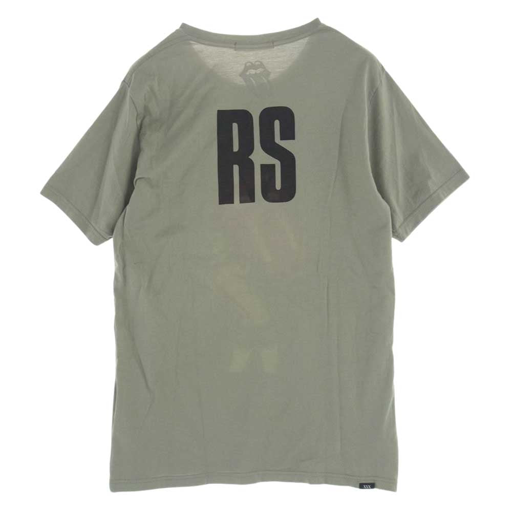 HYSTERIC GLAMOUR ヒステリックグラマー 06183CT09 XXX トリプルエックス THE ROLLING STONES MISS YOU ローリングストーンズ プリント Tシャツ カーキ系 M【中古】