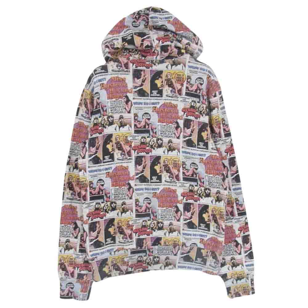HYSTERIC GLAMOUR ヒステリックグラマー 0213CF06 コミック柄 総柄 ジップ パーカー マルチカラー系 S【中古】
