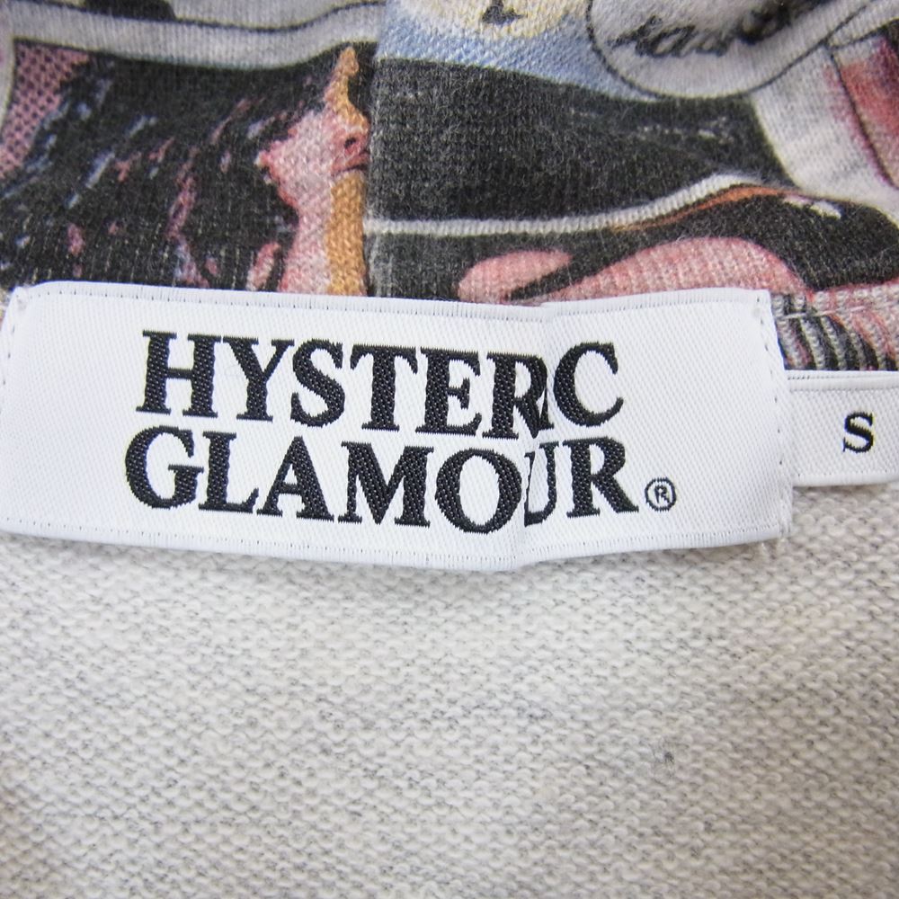 HYSTERIC GLAMOUR ヒステリックグラマー 0213CF06 コミック柄 総柄 ジップ パーカー マルチカラー系 S【中古】