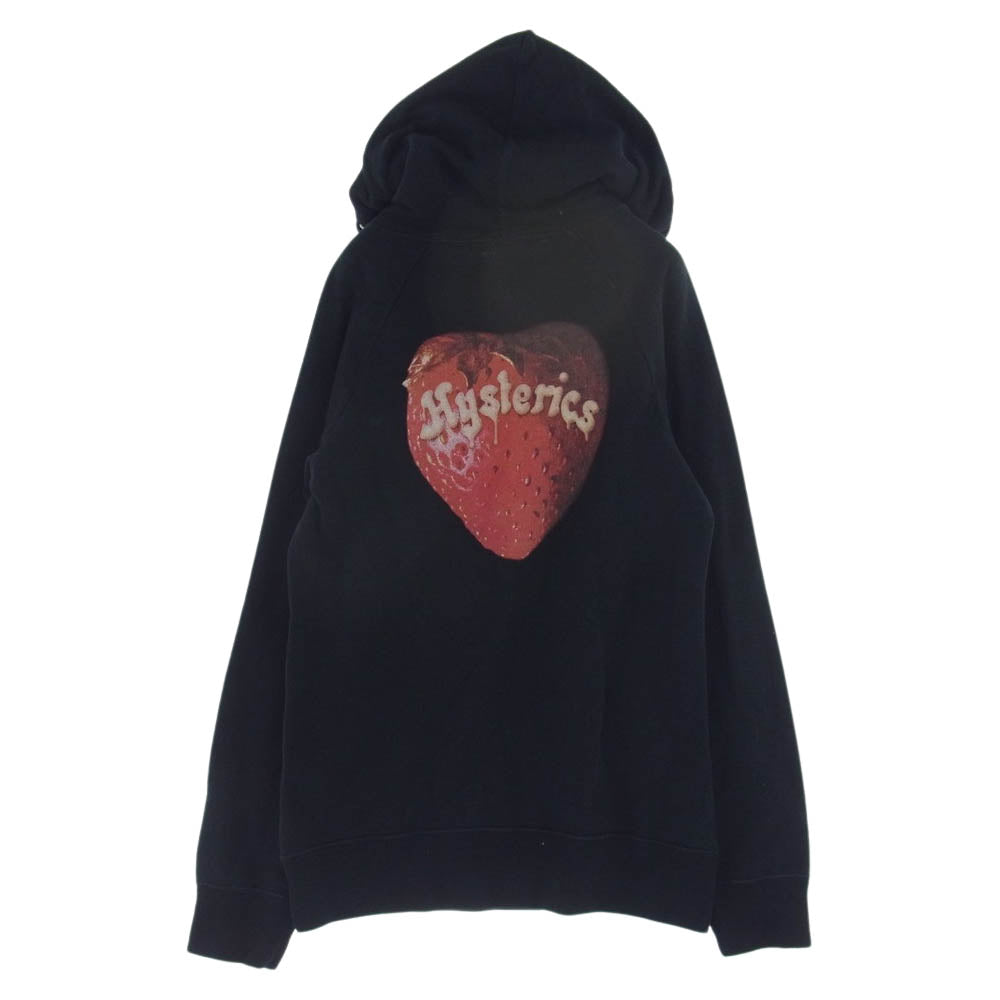 HYSTERIC GLAMOUR ヒステリックグラマー 0114CF06 スカルベリー スタッズ パーカー ブラック系 FREE【中古】