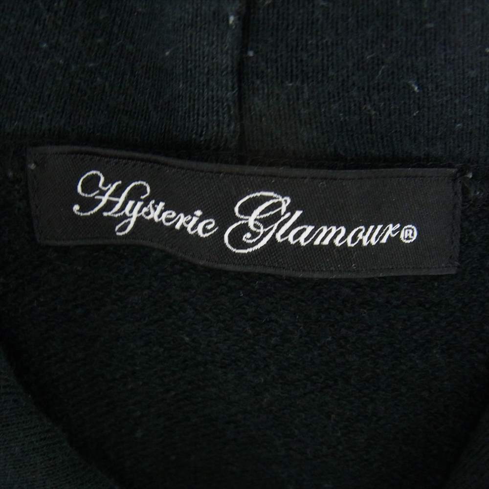 HYSTERIC GLAMOUR ヒステリックグラマー 0114CF06 スカルベリー スタッズ パーカー ブラック系 FREE【中古】