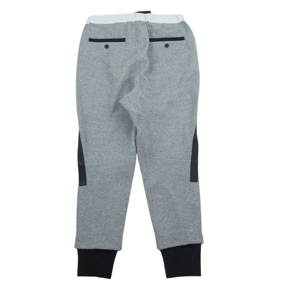 Sacai サカイ × NIKE ナイキ 20AW CZ4698 コットン ライン パンツ  グレー系 S【中古】