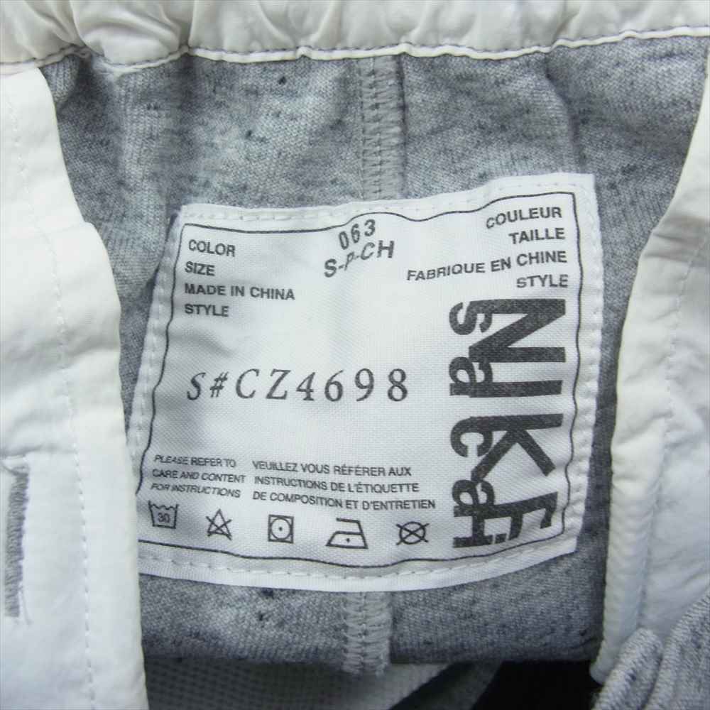 Sacai サカイ × NIKE ナイキ 20AW CZ4698 コットン ライン パンツ  グレー系 S【中古】