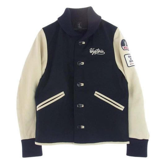 HYSTERIC GLAMOUR ヒステリックグラマー 0211AB04 スタジャン ファラオジャケット ブラック系 ベージュ系 S【中古】