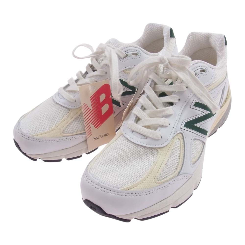 NEW BALANCE ニューバランス U990TC4 990V4 White Green White Green スニーカー ホワイト グリーン ホワイト系 27cm【新古品】【未使用】【中古】