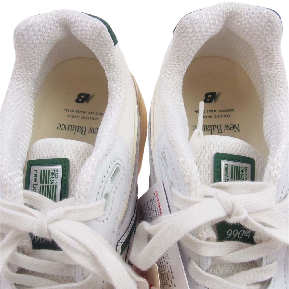 NEW BALANCE ニューバランス U990TC4 990V4 White Green White Green スニーカー ホワイト グリーン ホワイト系 27cm【新古品】【未使用】【中古】