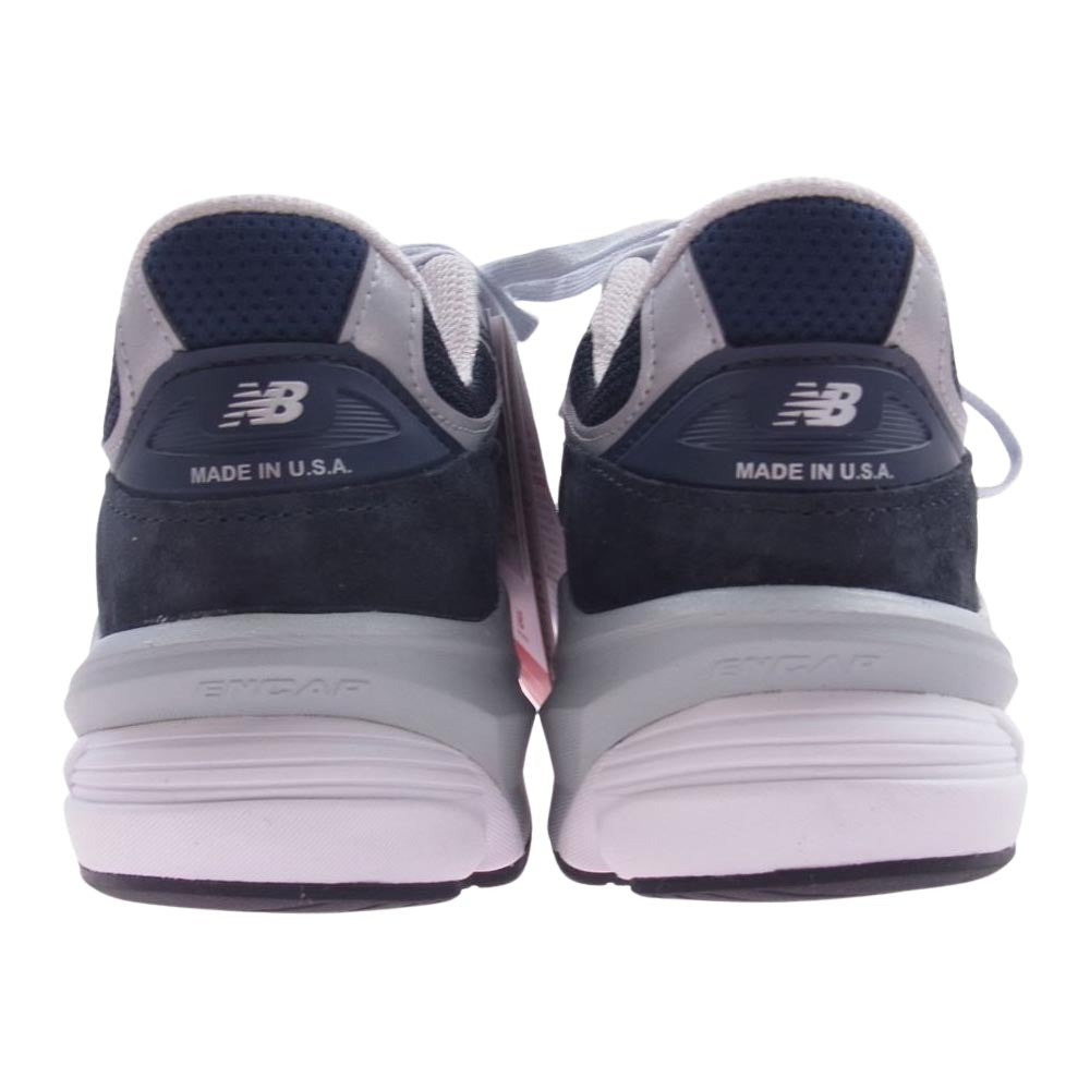 NEW BALANCE ニューバランス M990NV6 USA製 990 V6 ピッキンスエード メッシュ ネイビー スニーカー ネイビー系 26.5cm【新古品】【未使用】【中古】