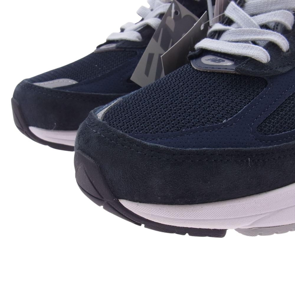 NEW BALANCE ニューバランス M990NV6 USA製 990 V6 ピッキンスエード メッシュ ネイビー スニーカー ネイビー系 26.5cm【新古品】【未使用】【中古】