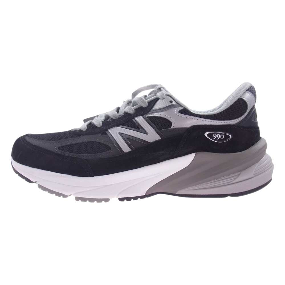 NEW BALANCE ニューバランス M990BK6 USA製 990 V6 ピッキンスエード メッシュ ブラック スニーカー ブラック系 26.5cm【新古品】【未使用】【中古】