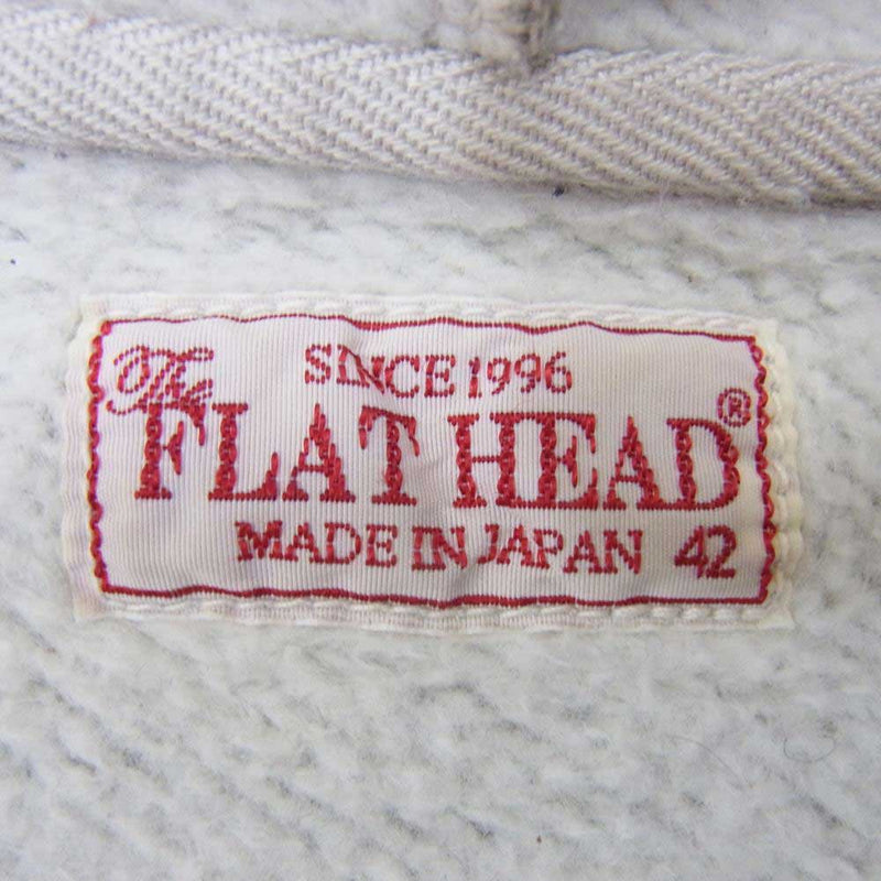 THE FLAT HEAD ザフラットヘッド フルジップ スウェット パーカー グレー系 42【中古】