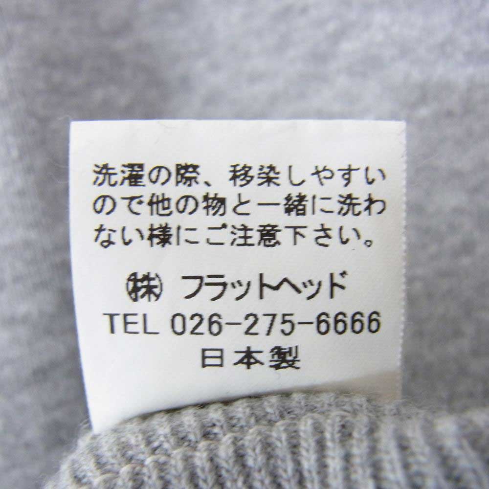 THE FLAT HEAD ザフラットヘッド フルジップ スウェット パーカー グレー系 42【中古】