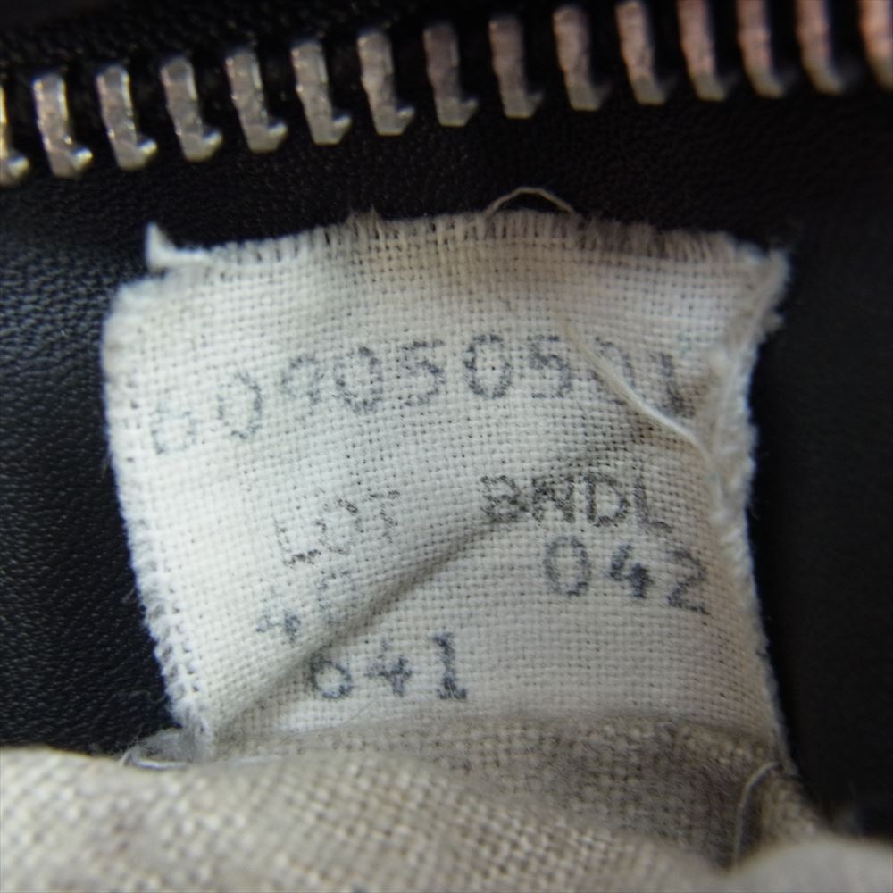 schott ショット 641 スタンドカラー シングル レザー ライダース ジャケット ブラック系 40【中古】