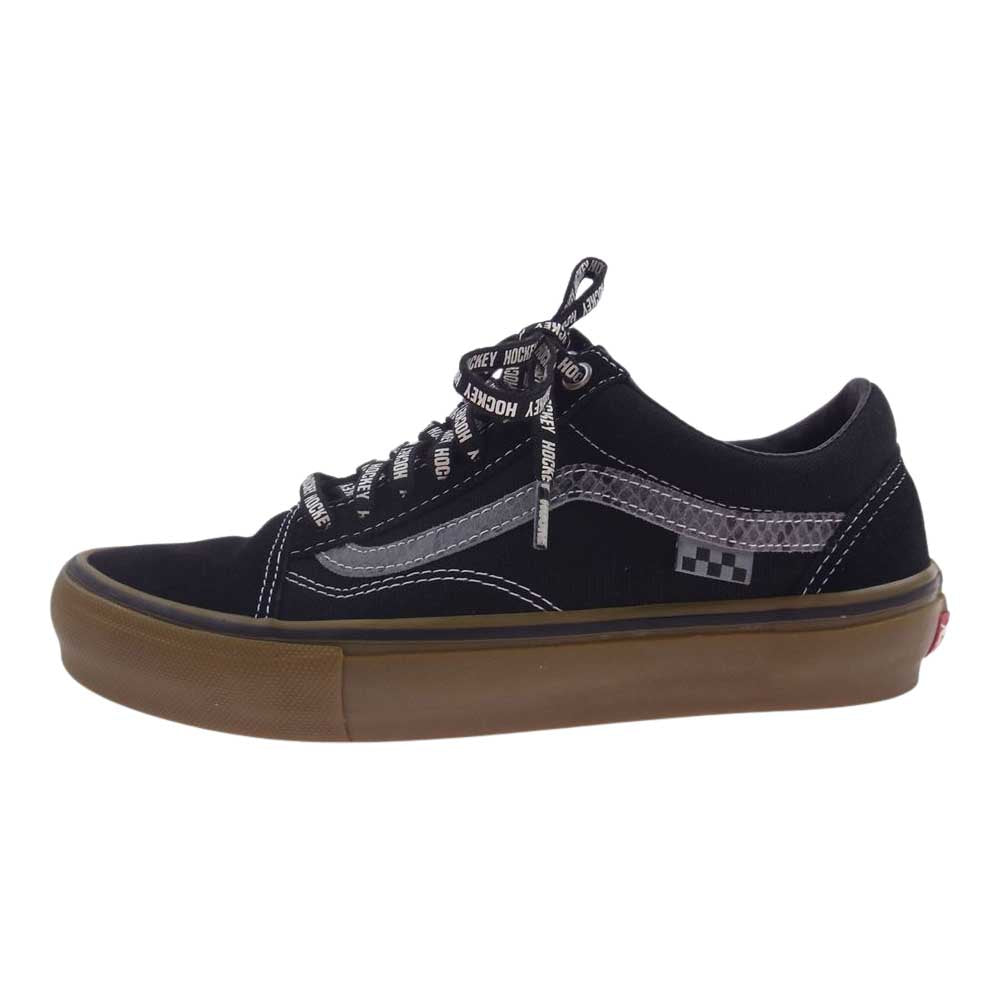 VANS バンズ VN0A5FCB18J × HOCKEY X OLD SKOOL SNAKESKIN オールドスクール ローカットスニーカー  ブラック系 26cm【中古】