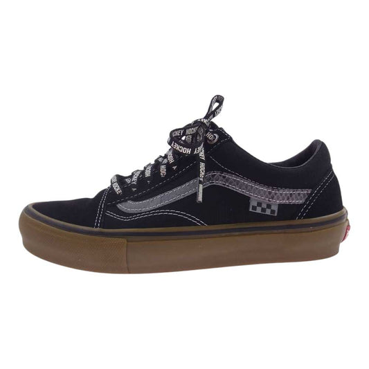 VANS バンズ VN0A5FCB18J × HOCKEY X OLD SKOOL SNAKESKIN オールドスクール ローカットスニーカー  ブラック系 26cm【中古】